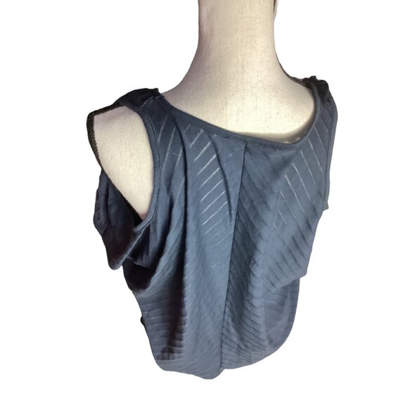 Women's Cynthia Rowley Cold Shoulder Sequins Black Top* Blouse*EUC *Large - Picture 3 of 8